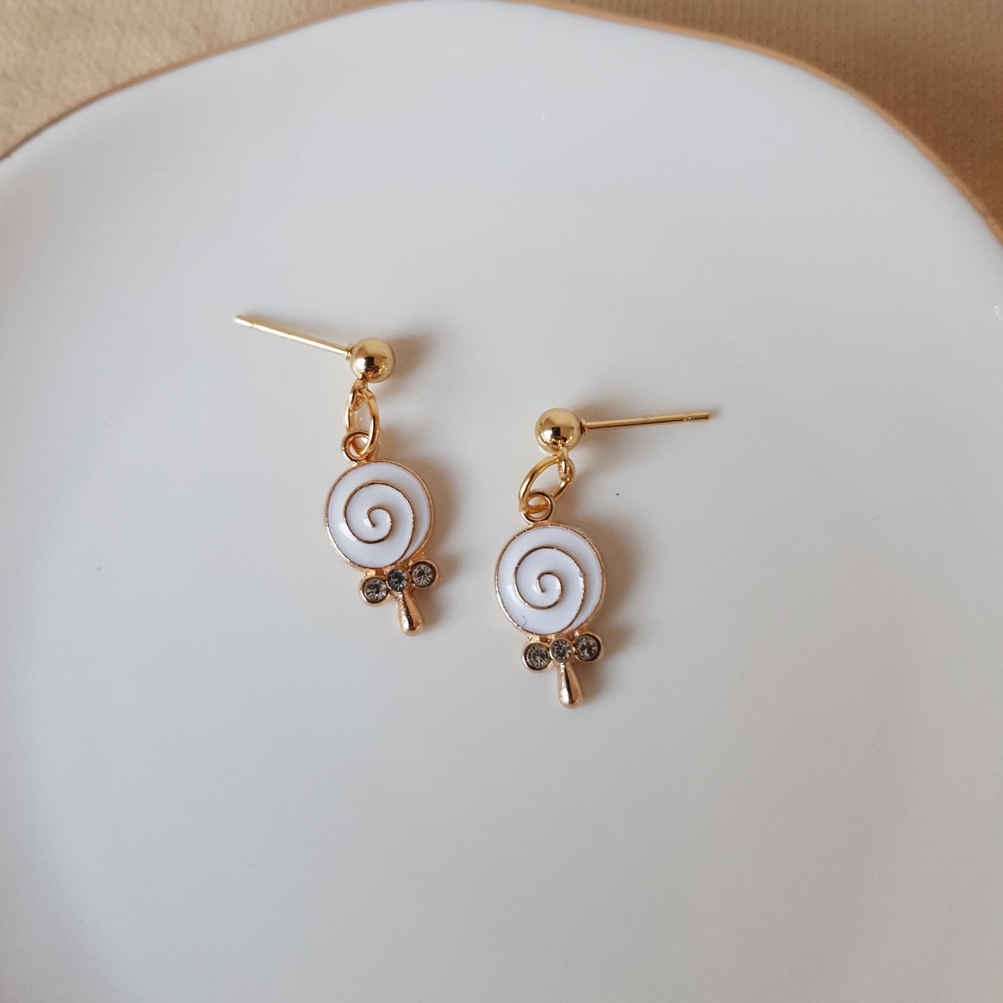 Lollipop dangle earrings