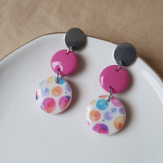 Bubbly dangle earrings