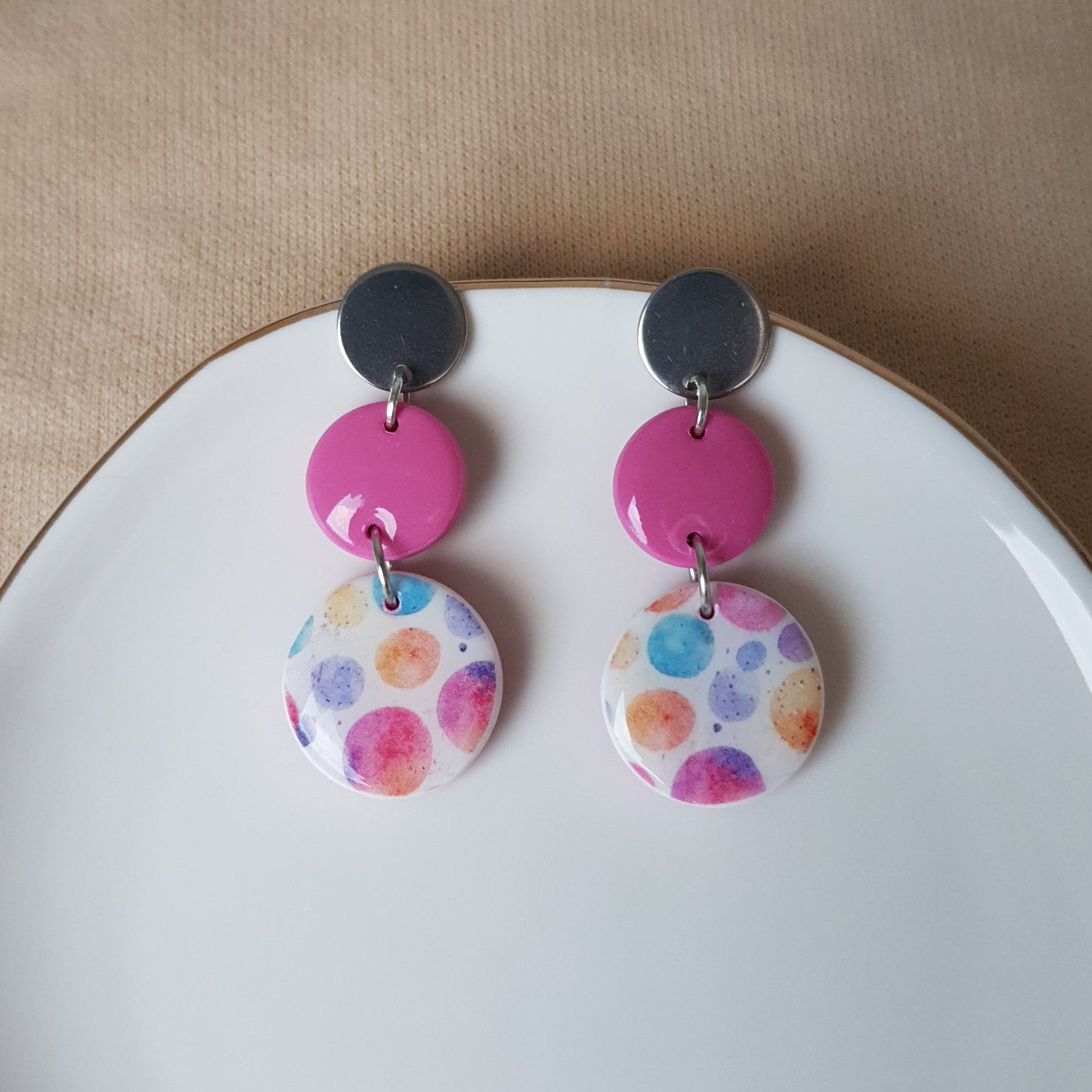 Bubbly dangle earrings