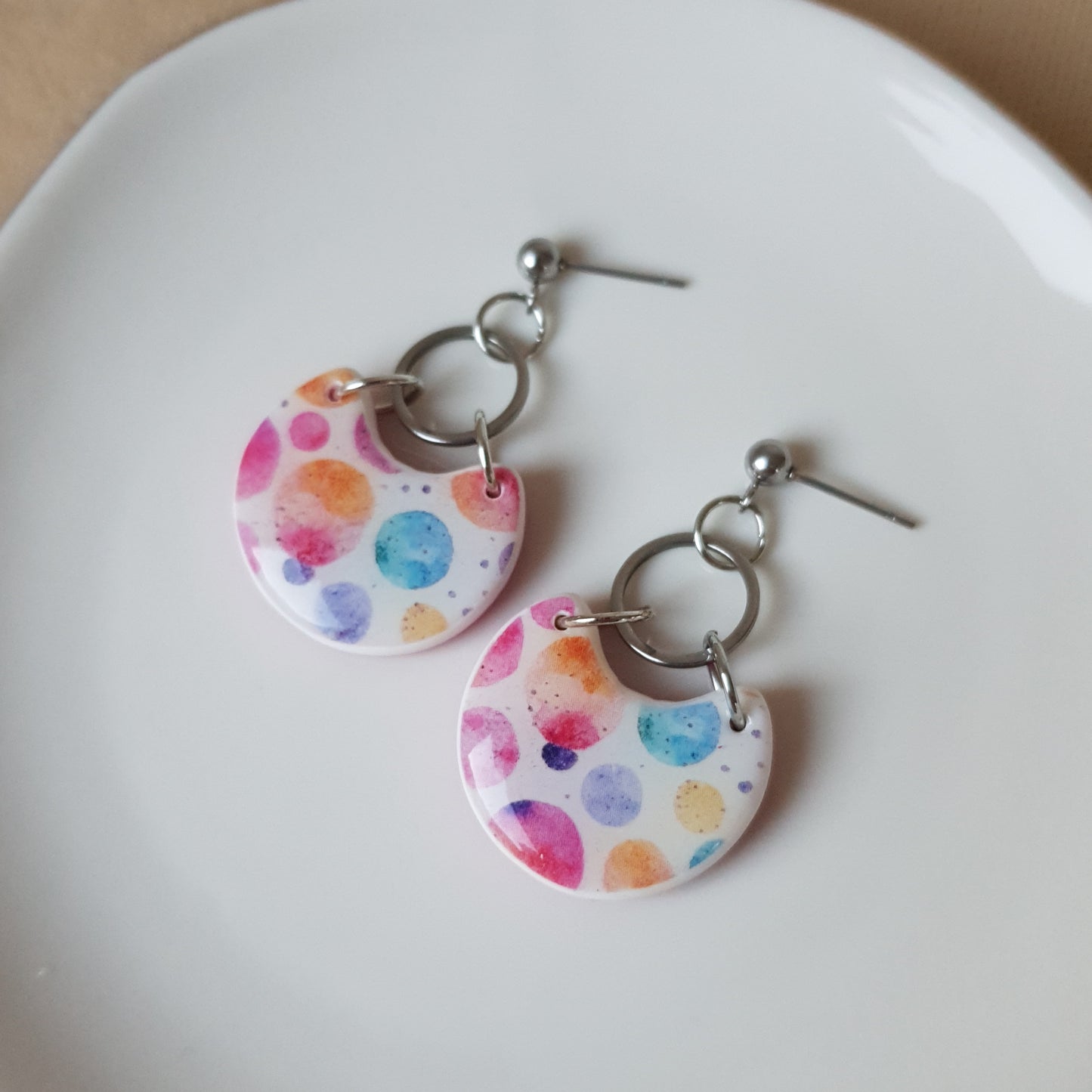 Bubbles dangle earrings