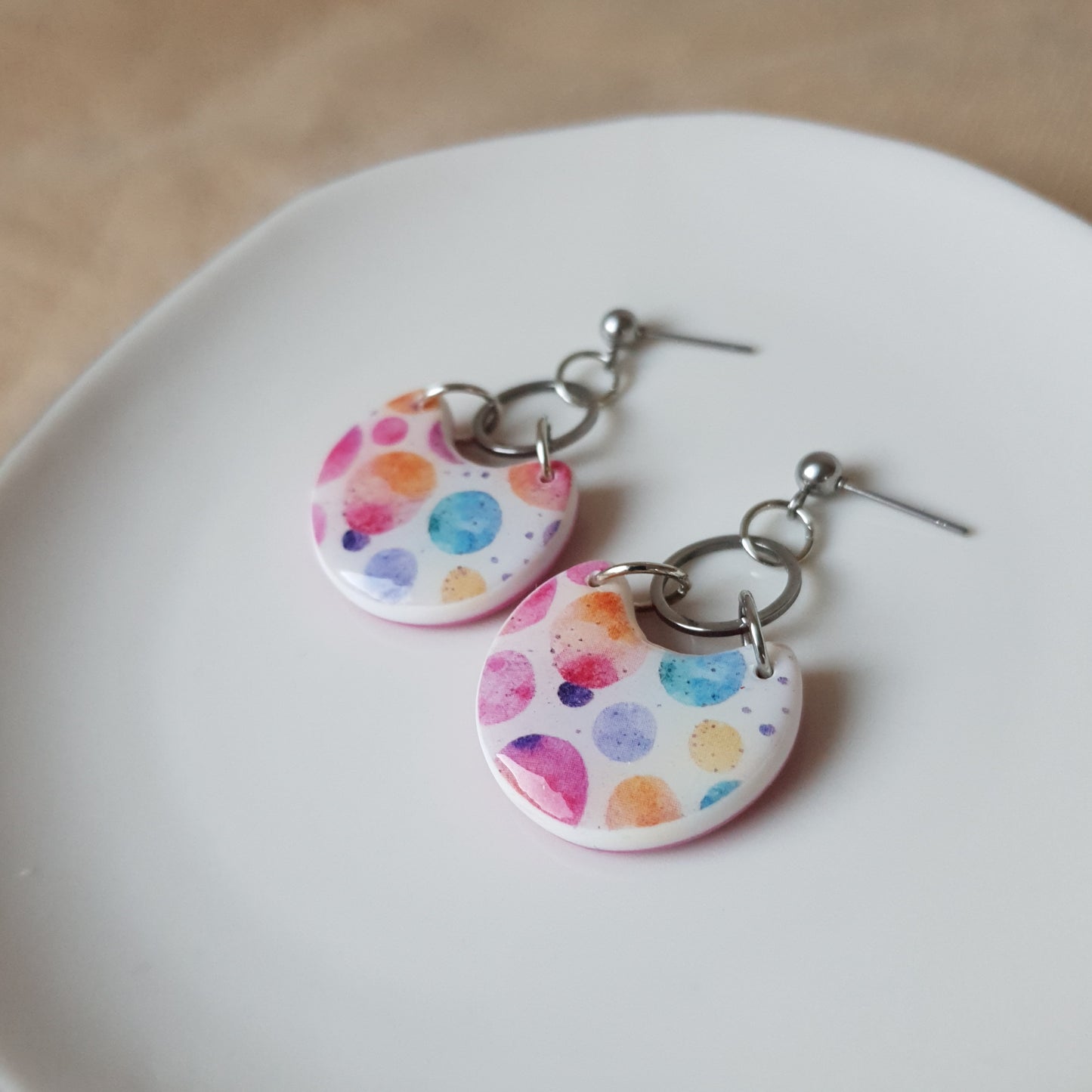Bubbles dangle earrings