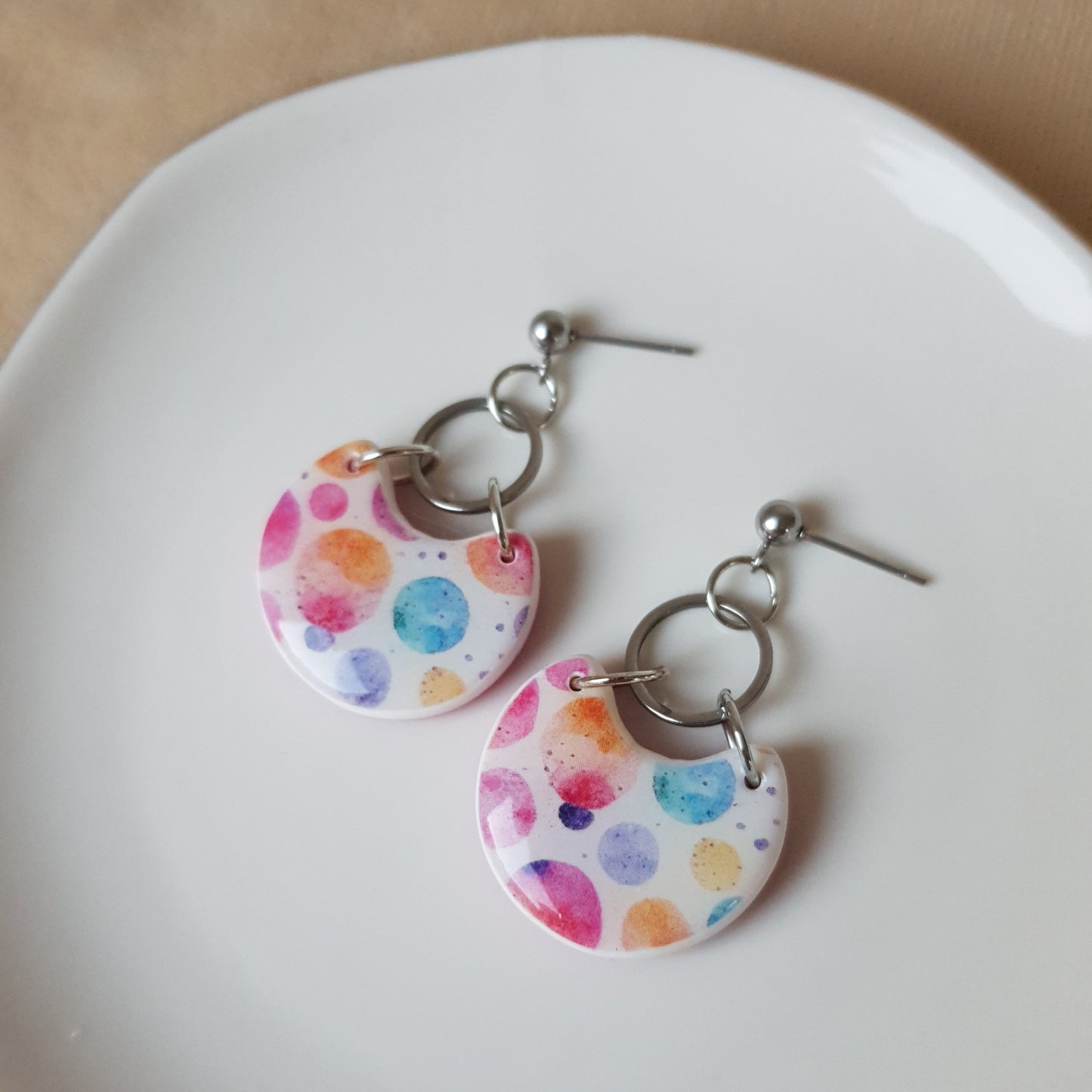 Bubbles dangle earrings