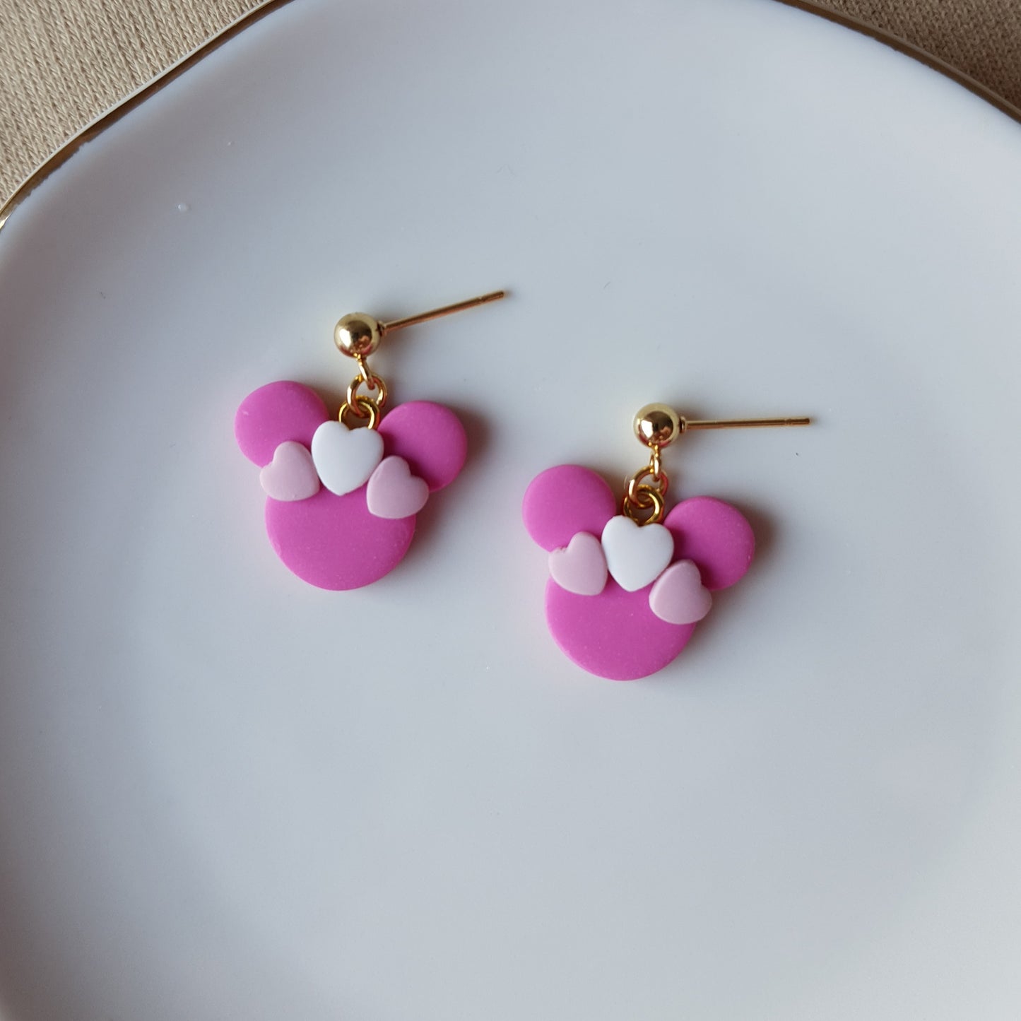Cute mouse dangle earrings