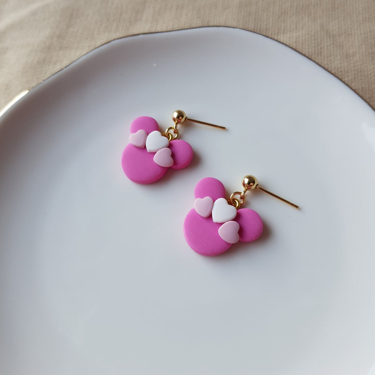 Cute mouse dangle earrings