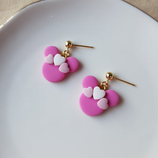 Cute mouse dangle earrings