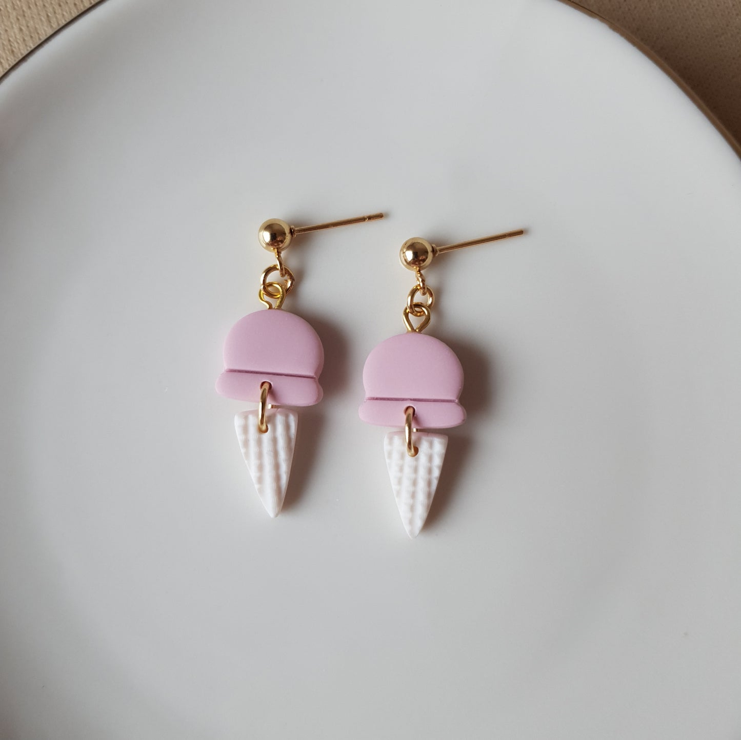 Pink ice cream