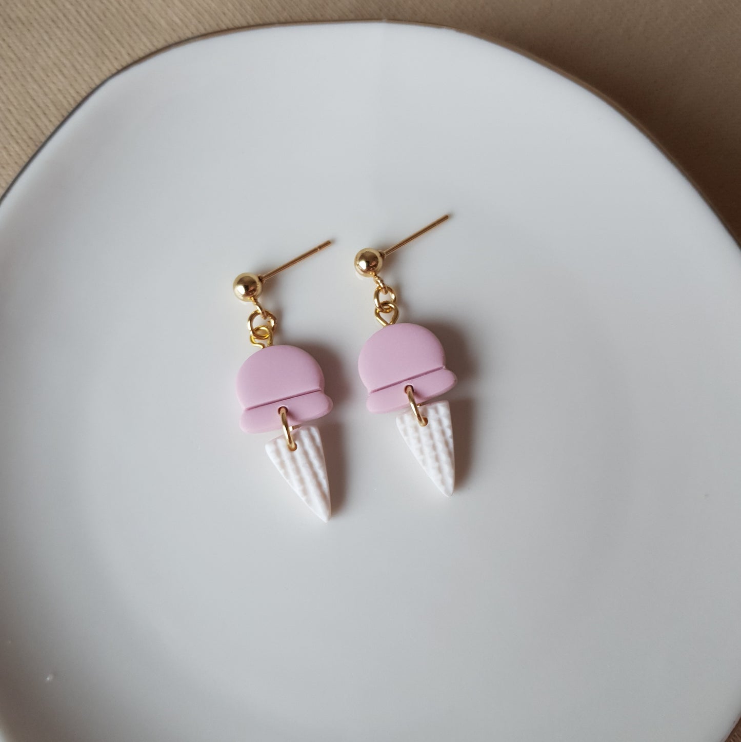 Pink ice cream