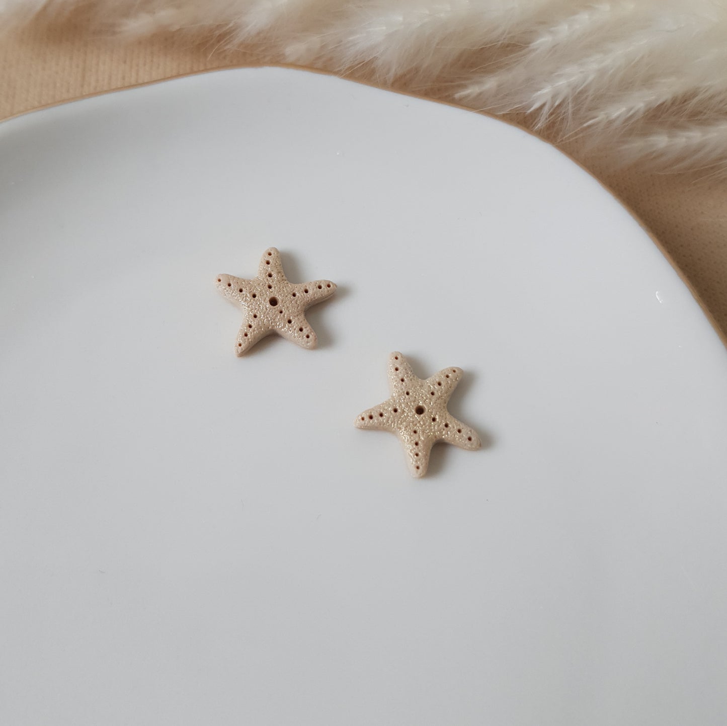 Sandy sea star studs
