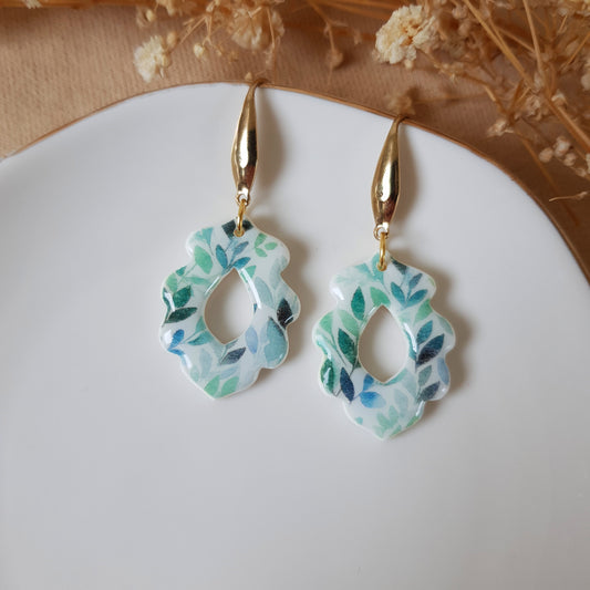 Petal dangle earrings