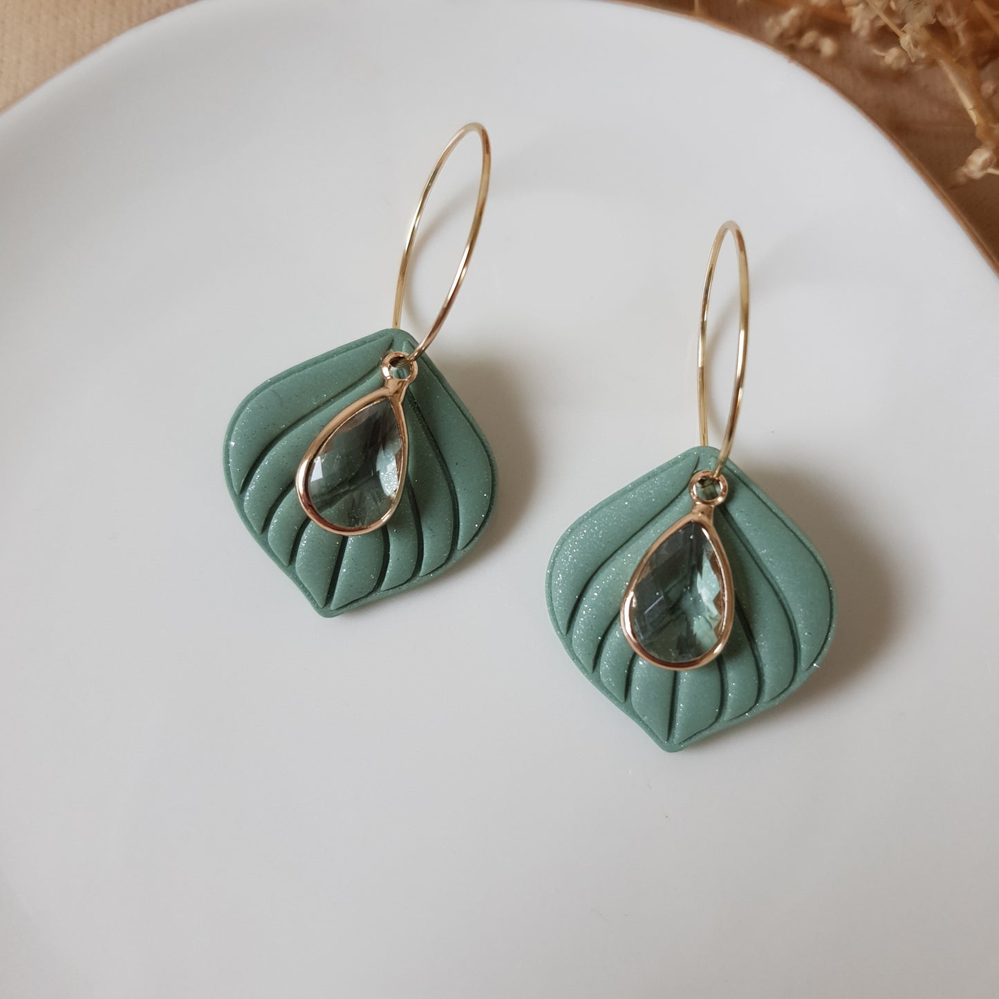 Sage leaf hoops