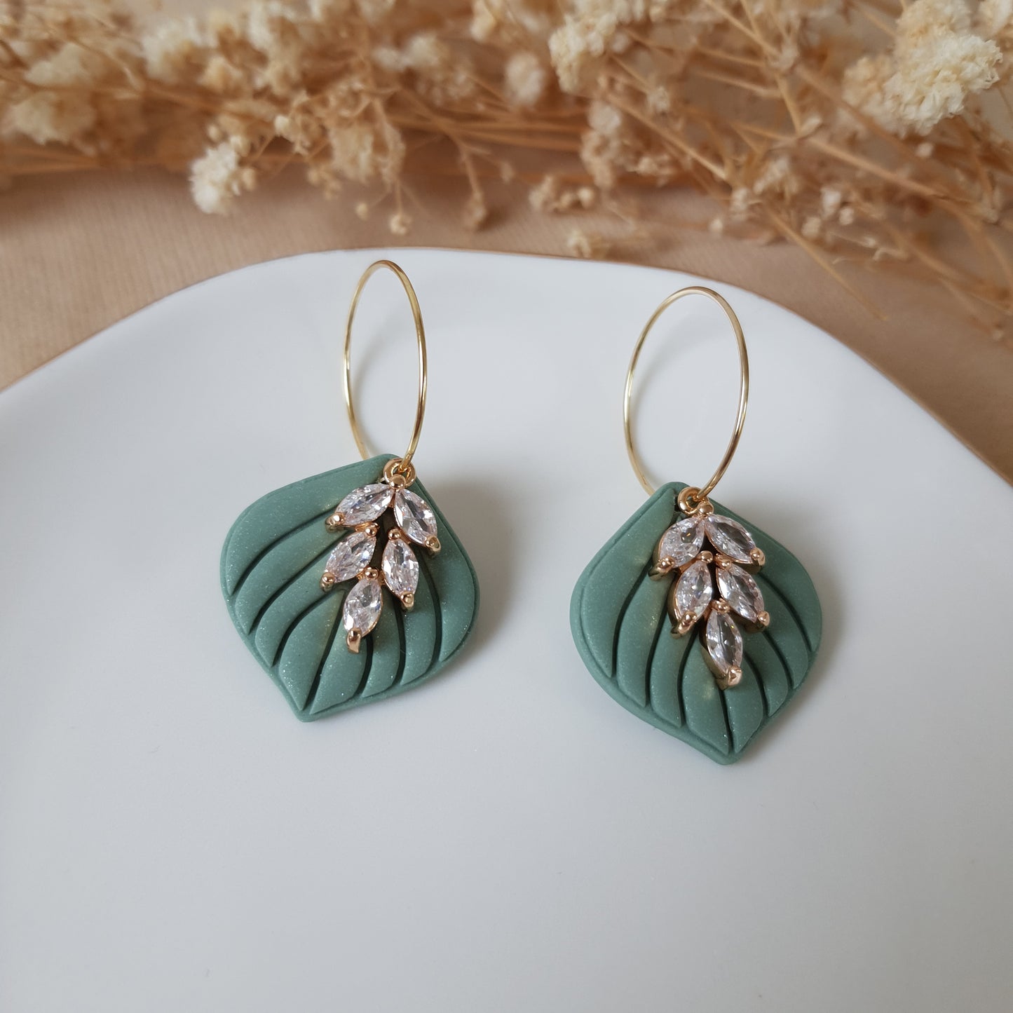 Sage leaf hoops