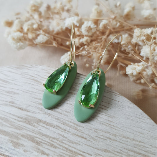 Oval green hoops