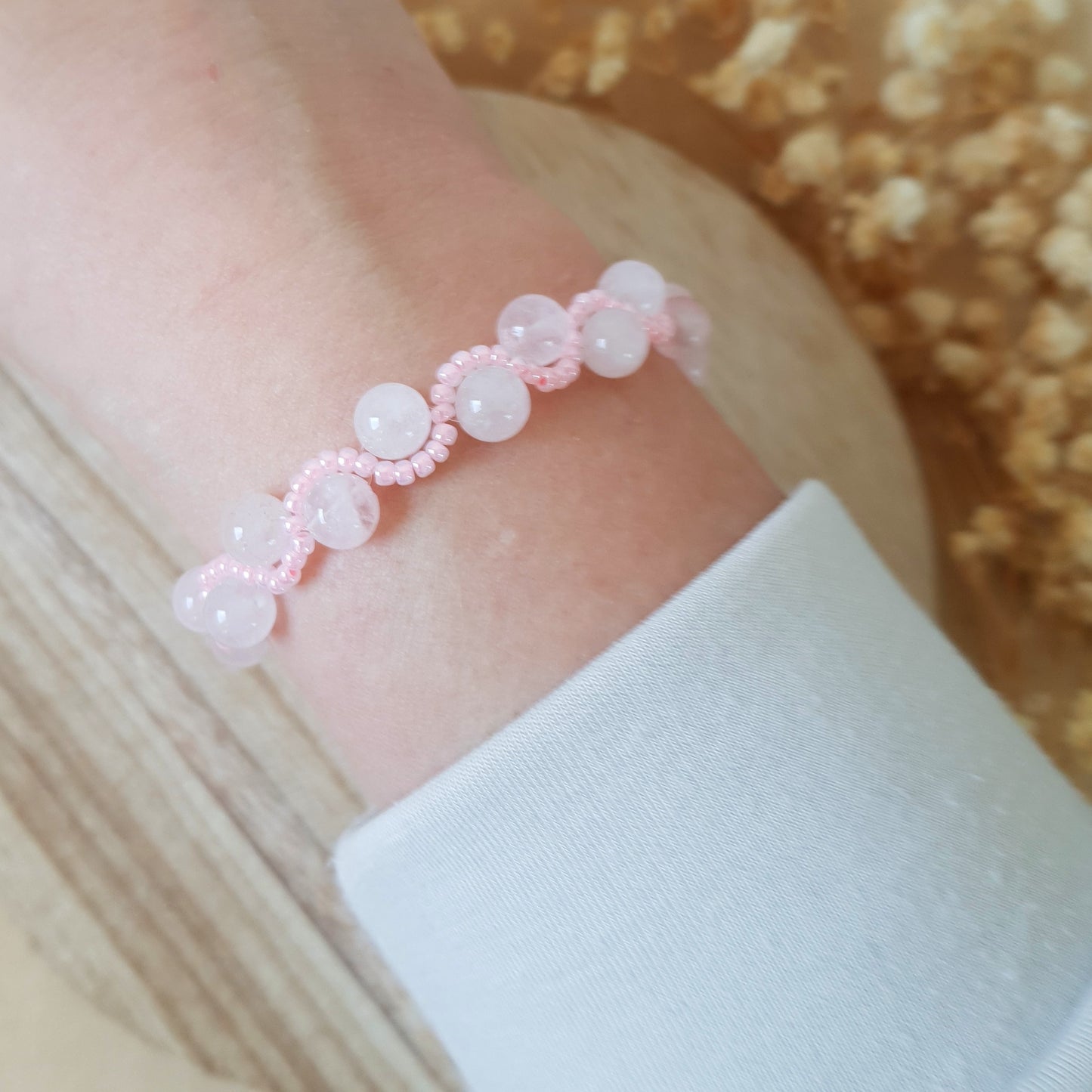 Rose moon bracelet