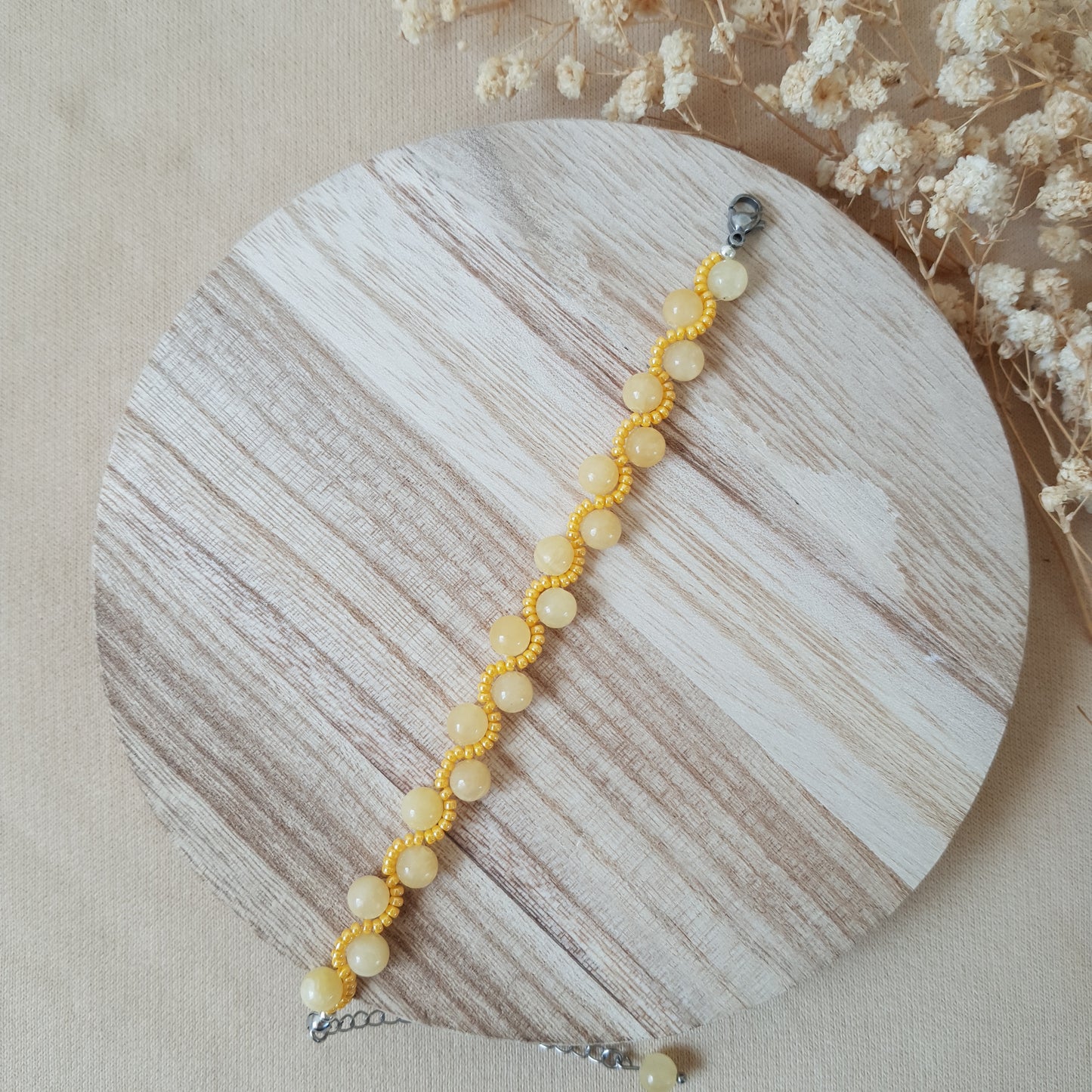 Yellow moon bracelet