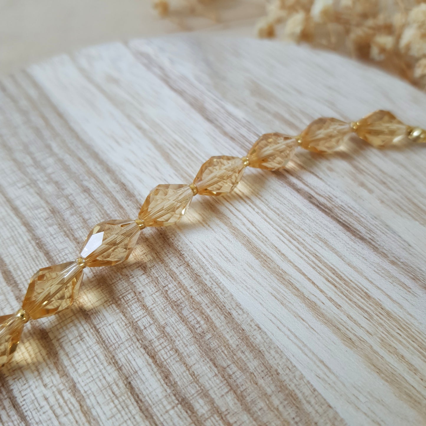 Gold crystal bracelet