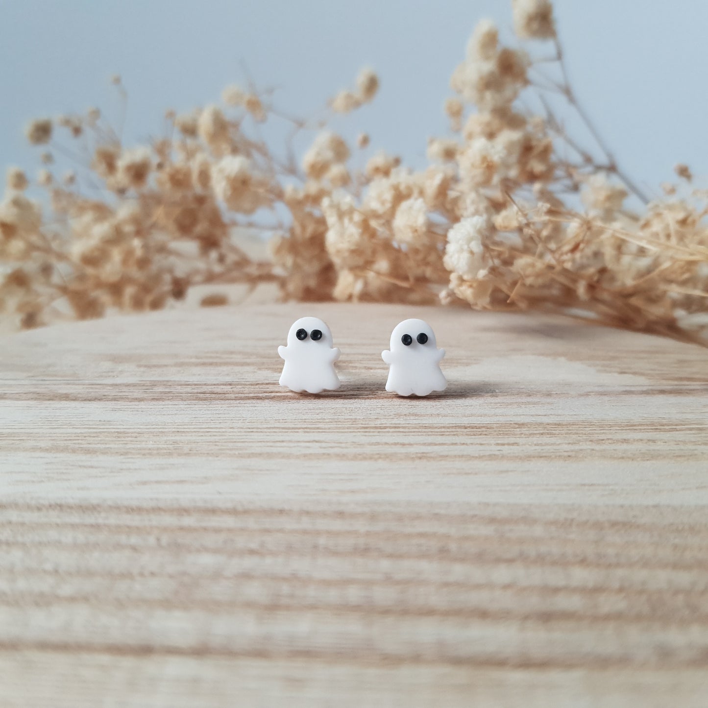 Ghost stud earrings