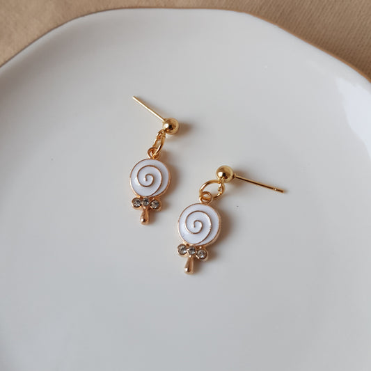 Lollipop dangle earrings