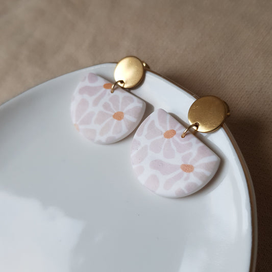 Floral dangle earrings