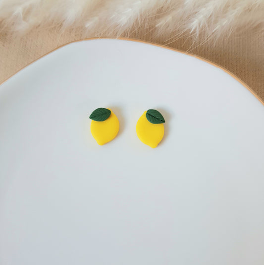 Lemons with leaf