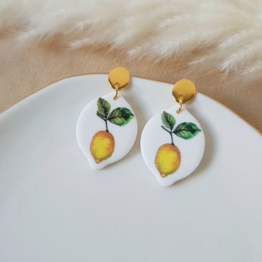 Lemon shaped earrings