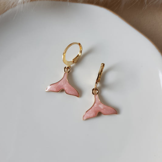 Whale tail earrings