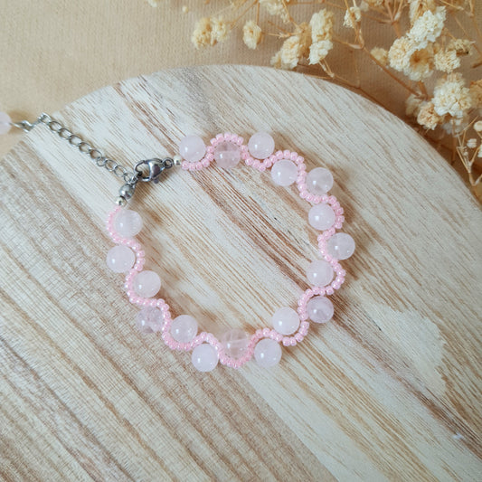 Rose moon bracelet