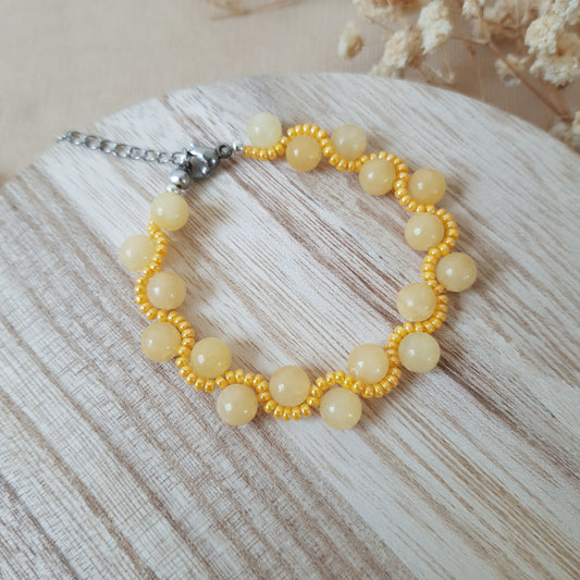 Yellow moon bracelet