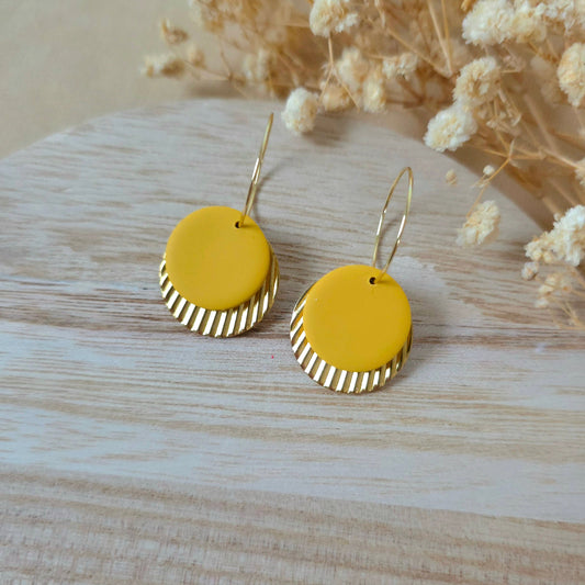 Sunny hoop earrings