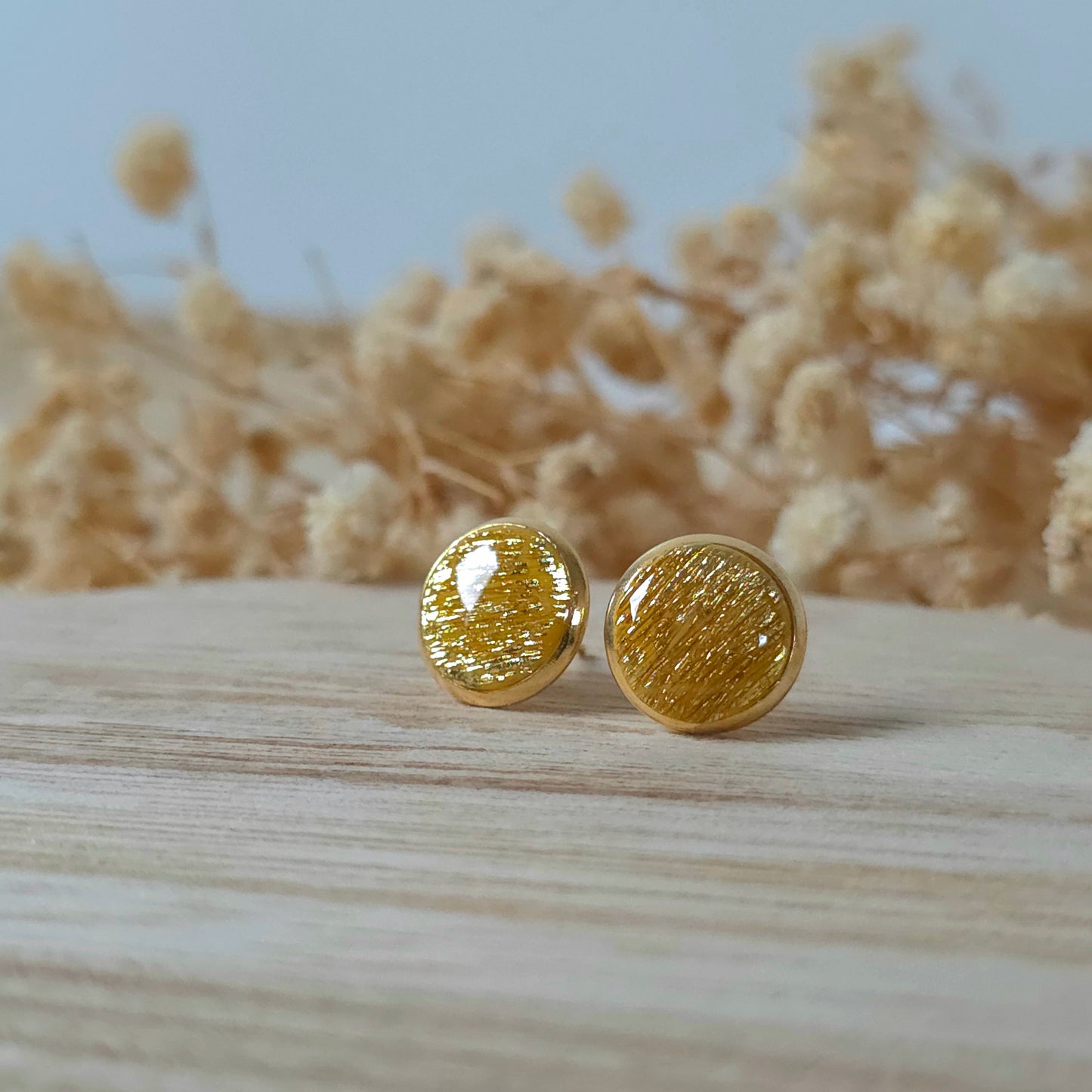 Fiksni uhani zlato sonce