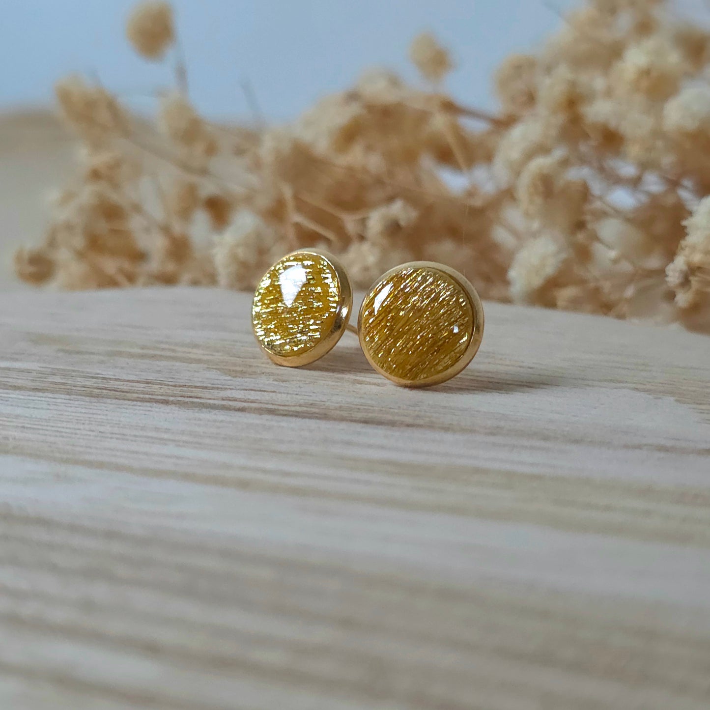 Fiksni uhani zlato sonce