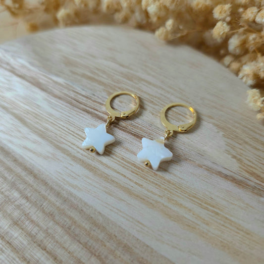 Viseči uhani zvezdice